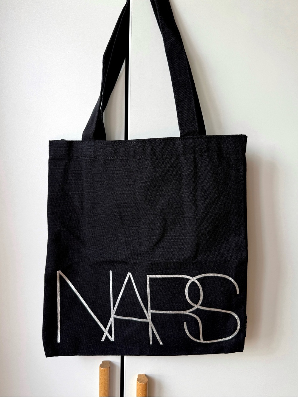 NARS Black Canvas Tote with White Logo New